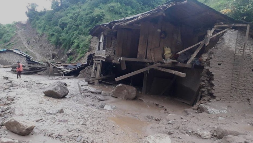 ताप्लेजुङमा बाढीपहिरोका कारण ८१ परिवार बिस्थापित