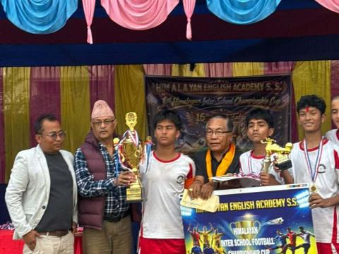 सूर्योदयले जित्यो ‘हिमालयन इन्टर स्कूल फुटबल च्याम्पियनसीप 