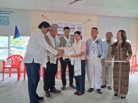 किरात याक्थुङ चुम्लुङको साधारण सभामा विद्यार्थीलाई सम्मान 