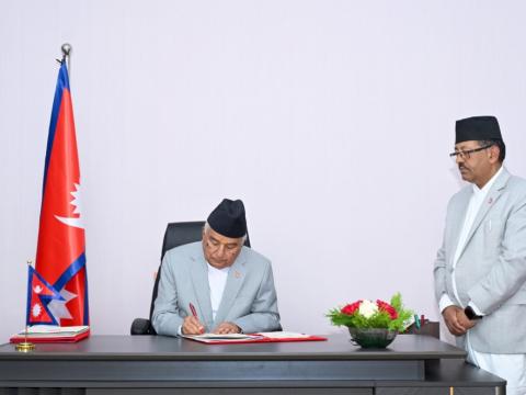 राष्‍ट्रपति पौडेलद्धारा सम्पत्ति शुद्धीकरण अध्यादेश, २०८३ जारी