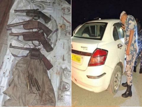वीरगञ्जबाट ठूलो परिमाणमा हतियार तथा गोली बरामद 