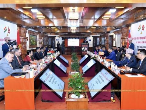 भारतीय सशस्त्र सीमा बल (एसएसबी) को टोली काठमाडौंमा